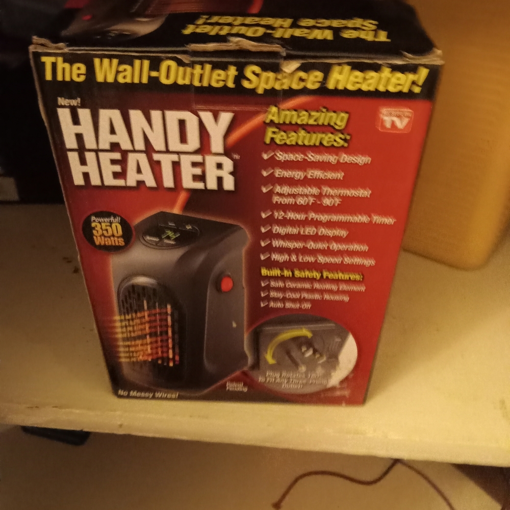 Handy heater portable 350 watts no cord